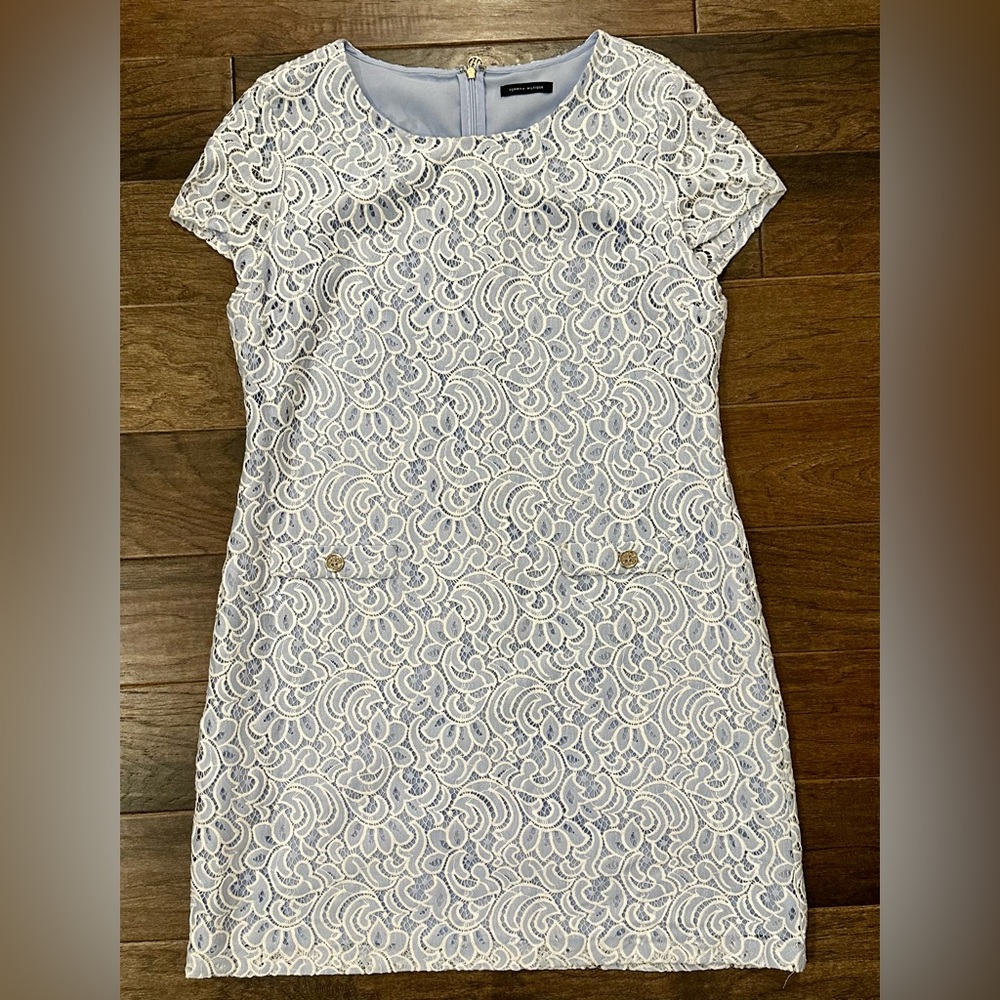 Tommy Hilfiger Blue Lace Dress